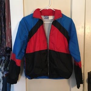 Thrifted Block Color Windbreaker